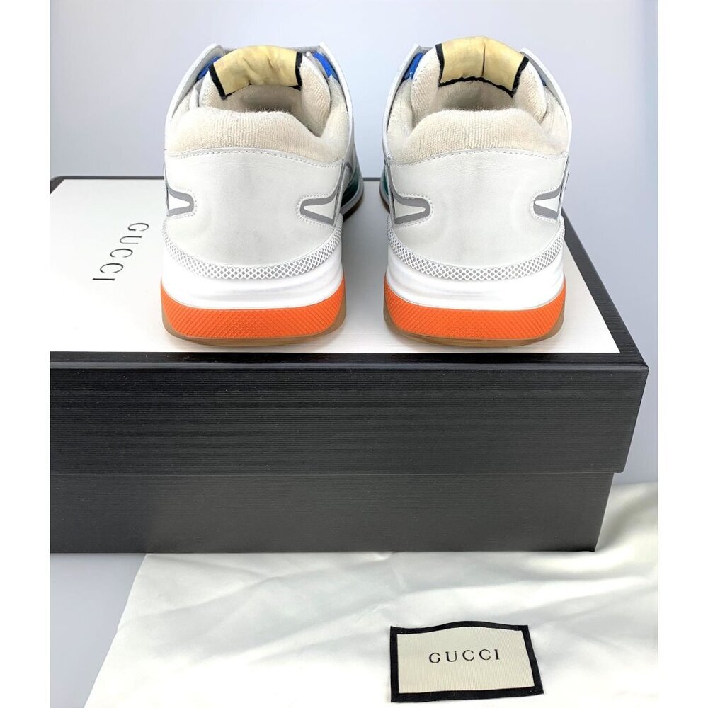 NIB Gucci Ultrapace Panelled Sneakers In White Size 6 - Picture 15 of 15